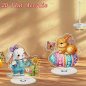 Preview: Diamond Painting 6 Stück Tischdekoration Osterhasen